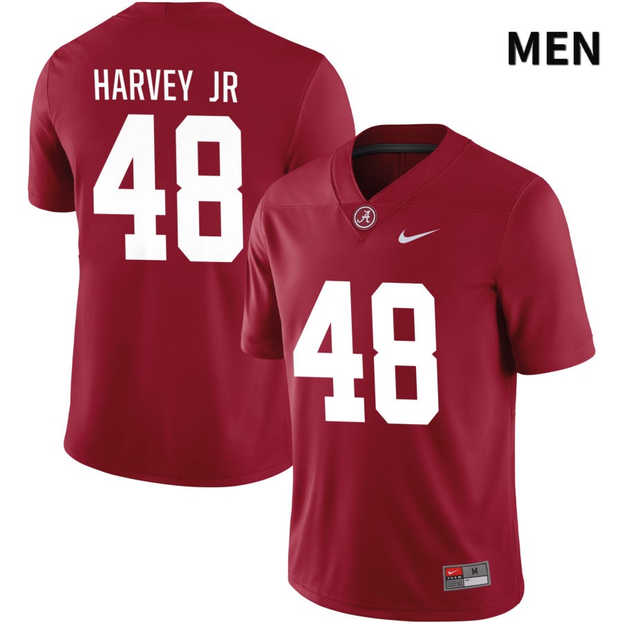 Alabama Crimson Tide Men's Steven Harvey Jr #48 NIL Crimson 2022 NCAA Authentic Stitched College Football Jersey RK16F04OX